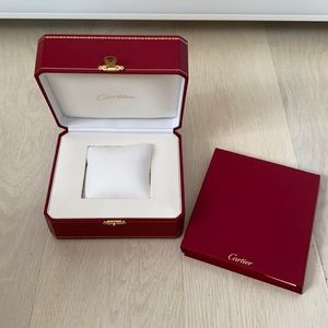 Cartier watch box with brochure
